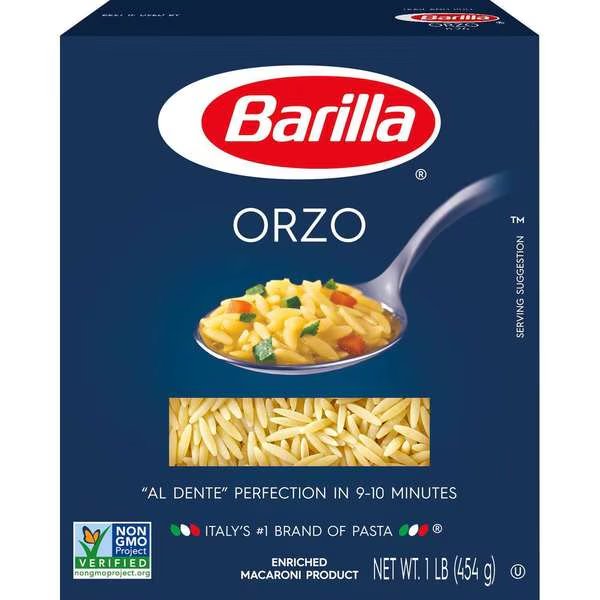 Orzo Barilla 16 oz., PK16, Barilla, Mfr#: 1000009026